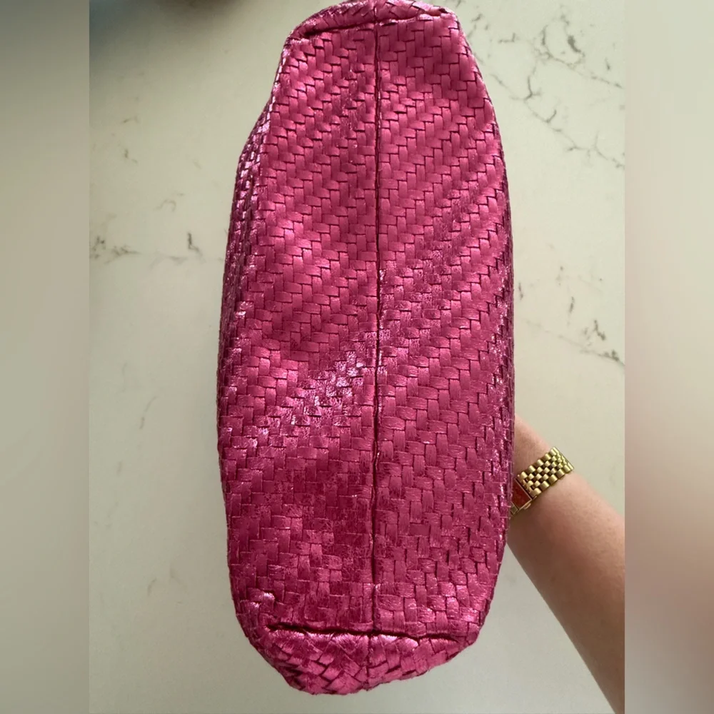 NEW By Anthropologie Frankie Clutch Hot Pink - Picture 8 of 8
